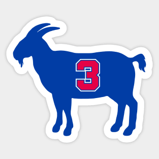 Drazen Petrovic New Jersey Goat Qiangy Sticker